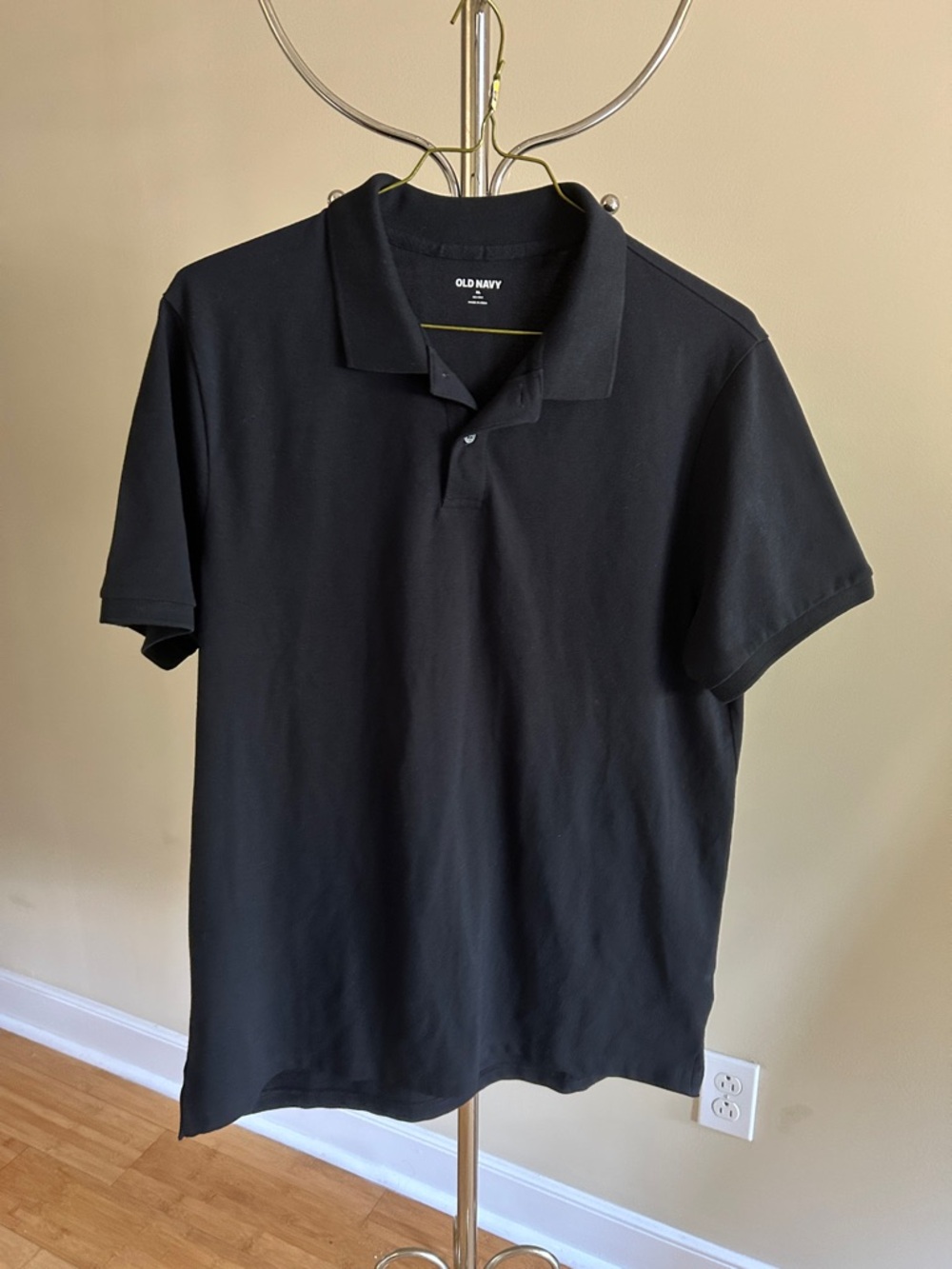 OLD NAVY Men’s cotton polo shirt. Black. Size XL NWT